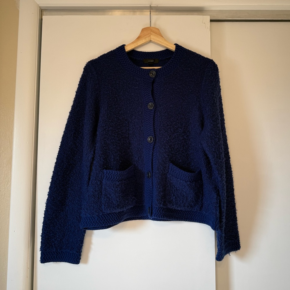 J. Crew Deep Blue Lady Jacket/Sweater
